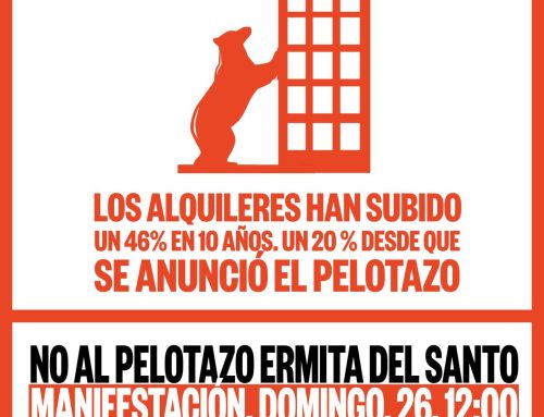 No al pelotazo en la Ermita del Santo – Manifestación domingo 26