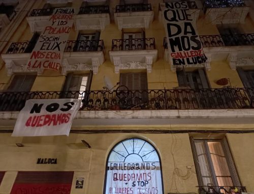 Nuevo Bloque en Lucha en #Galileo22: organizadas frente a la oleada de desahucios en Chamberí